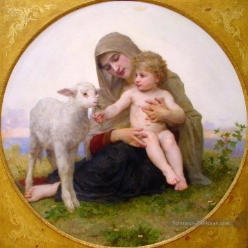 William Adolphe Bouguereau œuvres - La Vierge à Lagneau réalisme William Adolphe Bouguereau